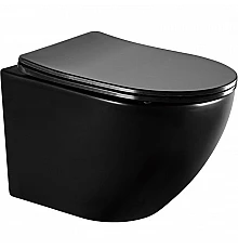 Унитаз Abber Bequem AC1100MB подвесной Черный матовый с сиденьем Микролифт