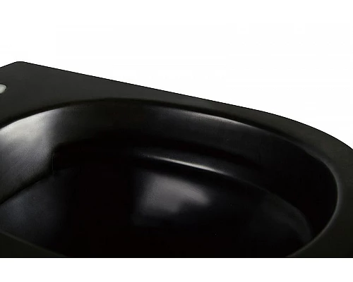 Заказать Унитаз Abber Bequem AC1100MB подвесной Черный матовый с сиденьем Микролифт в магазине сантехники Santeh-Crystal.ru