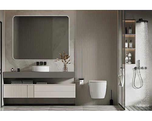 Заказать Унитаз Abber Bequem AC1106P подвесной с сиденьем Микролифт в магазине сантехники Santeh-Crystal.ru