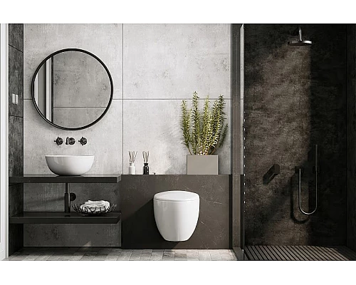 Приобрести Унитаз Abber Bequem AC1107P подвесной с сиденьем Микролифт в магазине сантехники Santeh-Crystal.ru