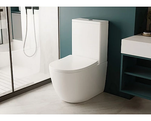 Купить Унитаз компакт Abber Bequem AC1110 с бачком и сиденьем Микролифт в магазине сантехники Santeh-Crystal.ru