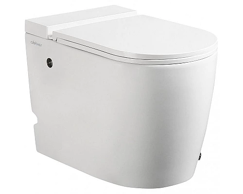 Купить Унитаз Abber Bequem AC1114P приставной с сиденьем Микролифт в магазине сантехники Santeh-Crystal.ru