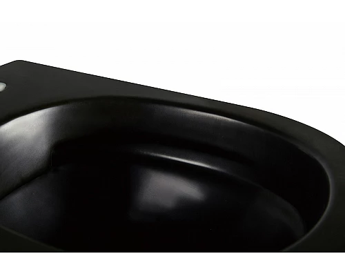 Унитаз Abber Bequem AC1103MB подвесной Черный матовый с сиденьем Микролифт