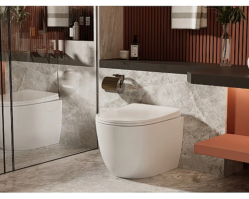 Унитаз Abber Bequem AC1111 приставной с сиденьем Микролифт