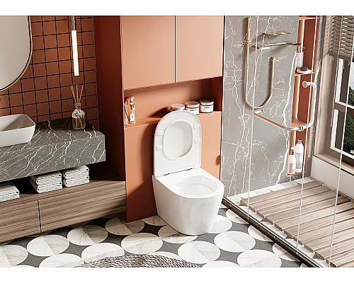 Унитаз Abber Bequem AC1113 приставной с сиденьем Микролифт