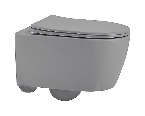 Унитаз Abber Bequem AC1104MG подвесной Серый матовый с сиденьем Микролифт