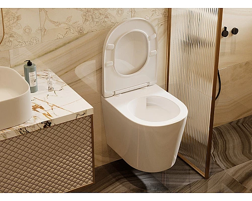 Унитаз Abber Bequem AC1102T подвесной с сиденьем Микролифт