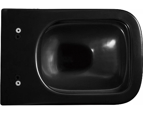 Купить Унитаз Abber Rechteck AC1200MB подвесной Черный матовый с сиденьем Микролифт в магазине сантехники Santeh-Crystal.ru