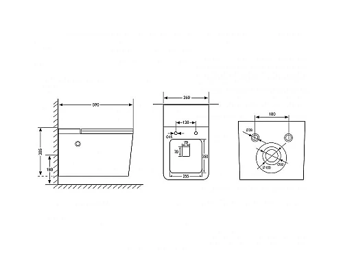 Заказать Унитаз Abber Rechteck AC1202P подвесной с сиденьем Микролифт в магазине сантехники Santeh-Crystal.ru