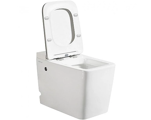 Купить Унитаз Abber Rechteck AC1212P приставной с сиденьем Микролифт в магазине сантехники Santeh-Crystal.ru