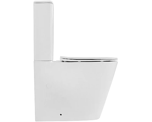 Унитаз компакт Abber Rechteck AC1210TMW Белый матовый с бачком и сиденьем Микролифт