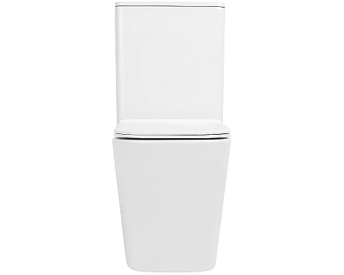 Унитаз компакт Abber Rechteck AC1210TMW Белый матовый с бачком и сиденьем Микролифт