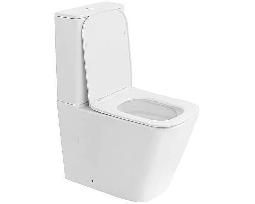 Унитаз компакт Abber Rechteck AC1210TMW Белый матовый с бачком и сиденьем Микролифт