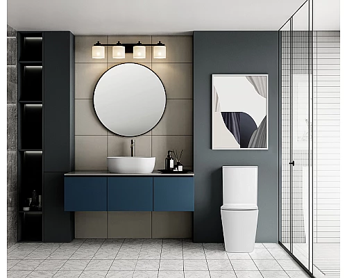 Унитаз компакт Abber Rechteck AC1210TMW Белый матовый с бачком и сиденьем Микролифт