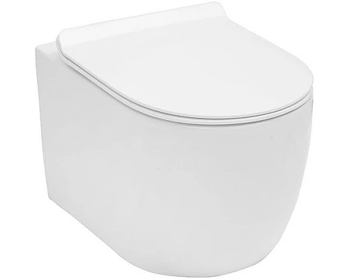 Купить Унитаз Aquanet Cetus-W BL-104N-WHT 211908 подвесной с сиденьем Микролифт в магазине сантехники Santeh-Crystal.ru