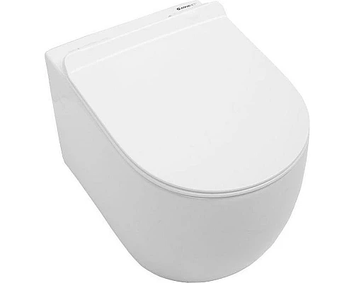 Купить Унитаз Aquanet Cetus-W BL-104N-WHT 211908 подвесной с сиденьем Микролифт в магазине сантехники Santeh-Crystal.ru