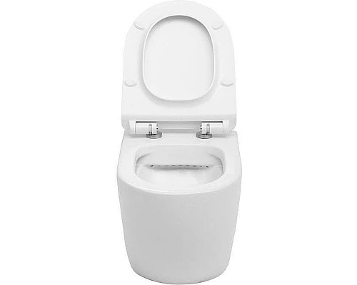 Купить Унитаз Aquanet Cetus-W BL-104N-WHT 211908 подвесной с сиденьем Микролифт в магазине сантехники Santeh-Crystal.ru