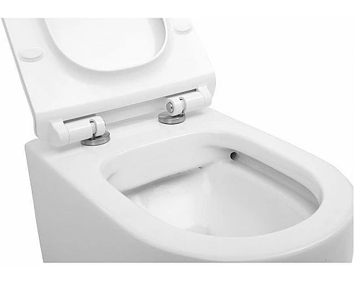 Купить Унитаз Aquanet Cetus-W BL-104N-WHT 211908 подвесной с сиденьем Микролифт в магазине сантехники Santeh-Crystal.ru