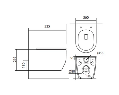 Заказать Комплект унитаза с инсталляцией Aquatek Set Aquatek Европа New с сиденьем Микролифт в магазине сантехники Santeh-Crystal.ru