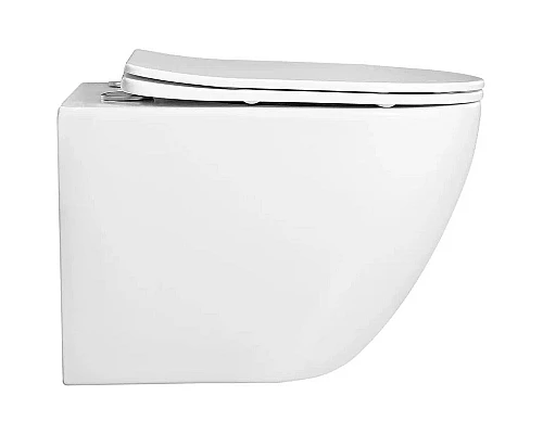 Купить Комплект унитаза Aquatek Европа AQ1900-00 с инсталляцией Berges Novum D5 040235 с сиденьем Микролифт и Черной матовой клавишей смыва в магазине сантехники Santeh-Crystal.ru