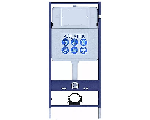 Заказать Комплект унитаза с инсталляцией Aquatek Европа SET AQUATEK ЕВРОПА cm с сиденьем Микролифт в магазине сантехники Santeh-Crystal.ru