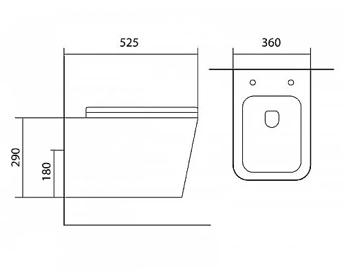 Приобрести Унитаз Aquatek Либра New AQ0530N-00 подвесной с сиденьем Микролифт в магазине сантехники Santeh-Crystal.ru