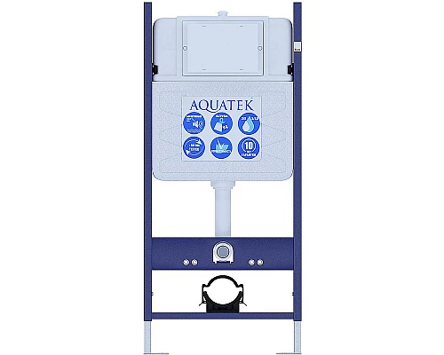 Купить Комплект унитаза с инсталляцией Aquatek Либра New SET AQUATEK ЛИБРА N-14 с сиденьем Микролифт в магазине сантехники Santeh-Crystal.ru