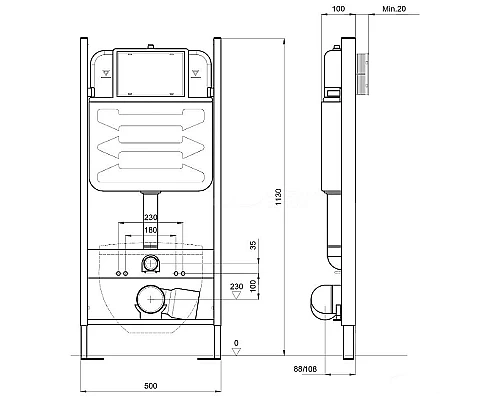 Купить Комплект унитаза с инсталляцией Aquatek Либра New SET AQUATEK ЛИБРА N-14 с сиденьем Микролифт в магазине сантехники Santeh-Crystal.ru