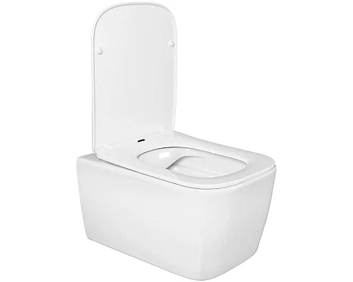 Заказать Комплект унитаза Aquatek Либра New AQ1148N-00 с инсталляцией Berges Novum D5 040235 с сиденьем Микролифт и Черной матовой клавишей смыва в магазине сантехники Santeh-Crystal.ru