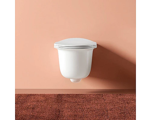 Приобрести Унитаз Artceram Chic CHV001 05 00 подвесной Белый матовый без сиденья в магазине сантехники Santeh-Crystal.ru