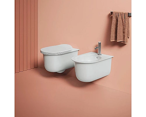 Купить Унитаз Artceram Chic CHV001 17 00 подвесной Черный матовый без сиденья в магазине сантехники Santeh-Crystal.ru