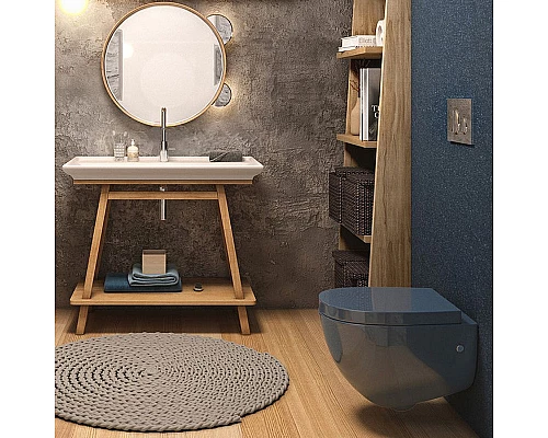 Купить Унитаз Artceram File 2.0 FLV004 42 00 подвесной Petrolio без сиденья в магазине сантехники Santeh-Crystal.ru