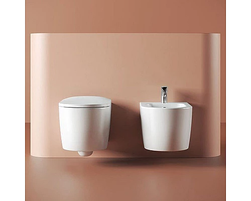 Купить Унитаз Artceram Monet MNV001 01 00 подвесной Белый без сиденья в магазине сантехники Santeh-Crystal.ru