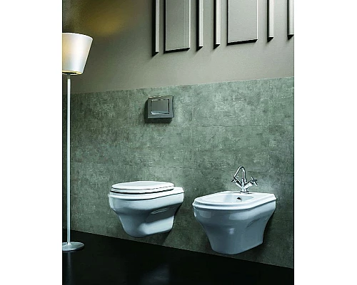 Купить Унитаз Azzurra Charme CHVKSP000000BI/(CHA100/SOSK bi) подвесной без сиденья в магазине сантехники Santeh-Crystal.ru