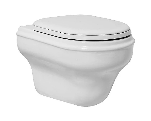 Купить Унитаз Azzurra Charme CHVKSP000000BI/(CHA100/SOSK bi) подвесной без сиденья в магазине сантехники Santeh-Crystal.ru