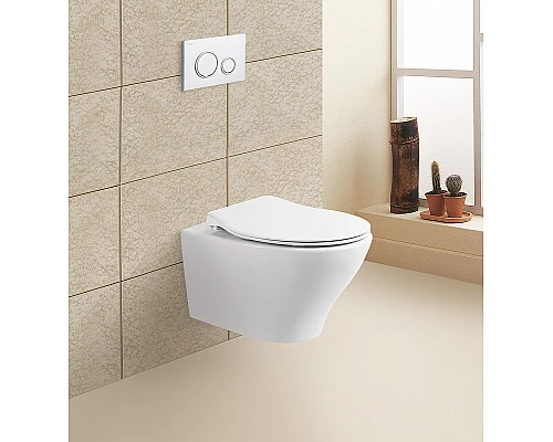 Унитаз BelBagno Acqua BB340CHR/BB2020SC подвесной с сиденьем Микролифт