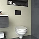 Комплект унитаза BelBagno Amanda BB051CHR+BB051SC с инсталляцией Berges Atom 410 040340 с сиденьем Микролифт и Черной матовой клавишей смыва