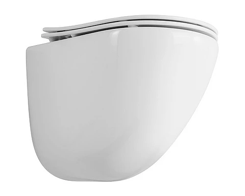 Комплект унитаза BelBagno Amanda BB051CHR+BB051SC с инсталляцией Grohe Rapid SL 38811KF0 с сиденьем Микролифт и Черной матовой клавишей смыва