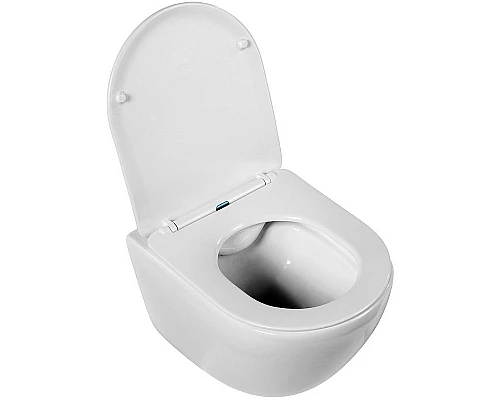 Комплект унитаза BelBagno Amanda BB051CHR+BB051SC с инсталляцией D&K DI8140116 с сиденьем Микролифт и клавишей смыва Хром