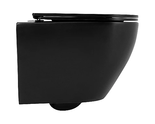 Унитаз BelBagno Colorato BB062CHR-MB/BB062SC-MB подвесной Черный матовый с сиденьем Микролифт