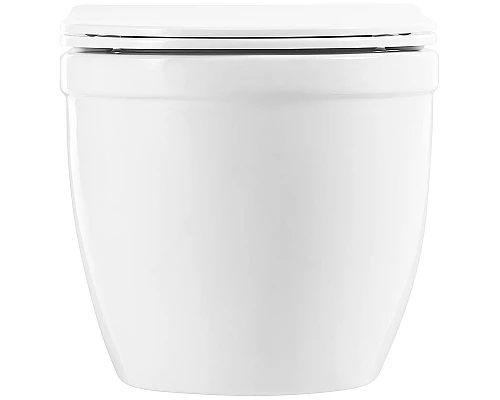 Комплект унитаза с инсталляцией BelBagno Loto BB070CHR/SC/BB002-80/BB005-PR-CHROME с сиденьем Микролифт и клавишей смыва Хром глянцевый