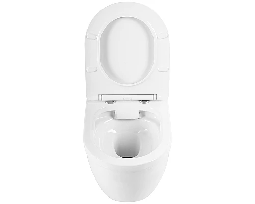 Комплект унитаза с инсталляцией BelBagno Loto BB070CHR/SC/BB002-80/BB005-PR-CHROME с сиденьем Микролифт и клавишей смыва Хром глянцевый