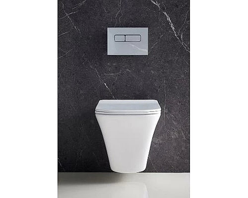 Унитаз BelBagno Marmi BB052CHR/BB052SC подвесной с сиденьем Микролифт