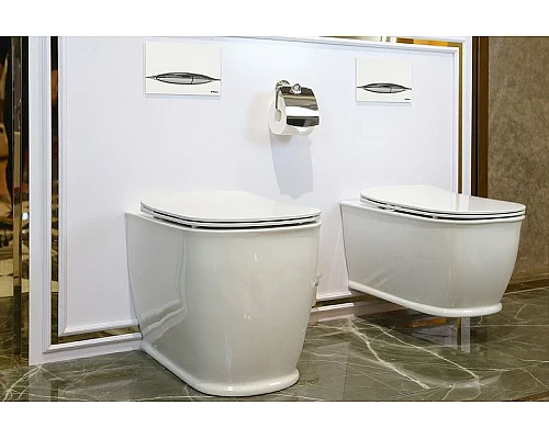 Унитаз BelBagno Prado BB10150CB/BB10150SC приставной с сиденьем Микролифт