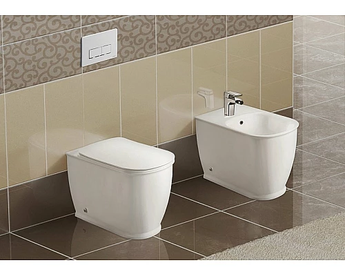 Унитаз BelBagno Prado BB10150CB/BB10150SC приставной с сиденьем Микролифт