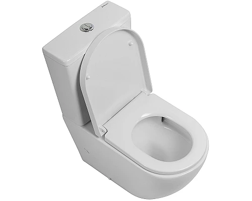 Унитаз компакт BelBagno Sfera-Tor BB2141CP-TOR/BB2141T/BB865SC с бачком и сиденьем Микролифт