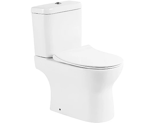 Унитаз компакт BelBagno Steam BB130CPR/BB130SC без бачка с сиденьем Микролифт