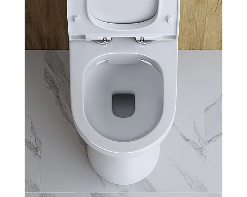 Унитаз компакт BelBagno Steam BB130CPR/BB130SC без бачка с сиденьем Микролифт