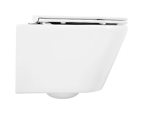 Комплект унитаза с инсталляцией BelBagno Tre BB8001CHR/SC/BB002-80/BB014-SR-BIANCO с сиденьем Микролифт и Белой клавишей смыва