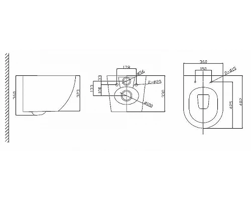 Заказать Комплект унитаза BelBagno Uno BB3105CHR/SC с инсталляцией Berges Wasserhaus Novum L5 040215 с сиденьем Микролифт и Черной матовой клавишей смыва в магазине сантехники Santeh-Crystal.ru